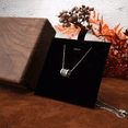 thumbnail image 4 of Caja De Madera Nogal Colgante Para Collar Estuche De Joyería CAFE NEGRO, 4 of 5