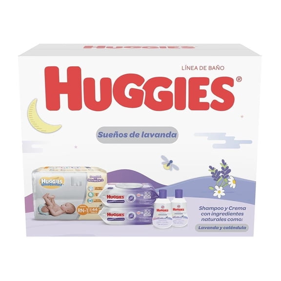 Set para Bebé Huggies Sueños de Lavanda