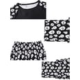 thumbnail image 4 of INSPIRAR CHIC Conjunto de Pijama de Halloween con Estampado de Fiesta Cosplay de Manga Larga y Pantalones a Juego para la Familia ["Niños y Niñas"] XS Negro, 4 of 5