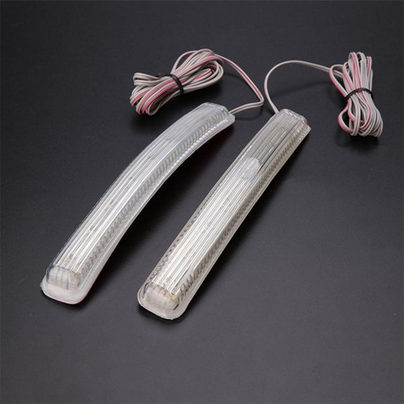 de señal de Universal espejo lateral de coche 9LED 12V accesorios de pegamento suave 2 uds lámpara indicadora Amarillo
