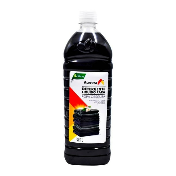Detergente líquido Aurrera para ropa obscura 1 l