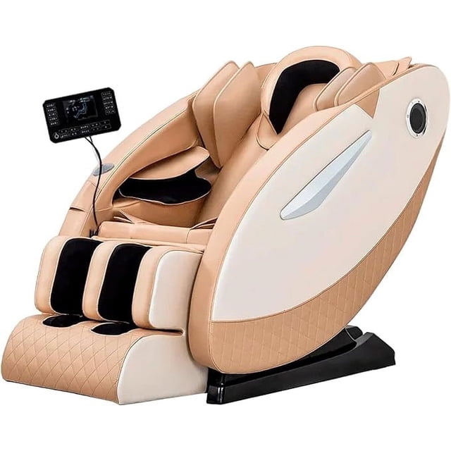 Sillón de Masaje Bluelander Gravedad Cero, Cuerpo Completo, Control Remoto, Café