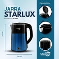 thumbnail image 2 of Jarra eléctrica azul Starlux de 2.3 L, de acero inoxidable y protector contra quemaduras SL-24155, 2 of 8