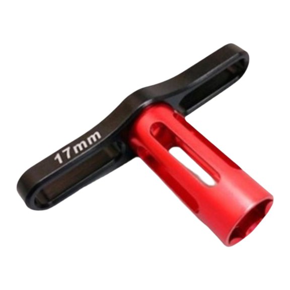 Llave de tuercas para ruedas RC de 17 mm, instalación y extracción sencillas de tuercas de ruedas, llave metálica portátil para neumáticos de coches R