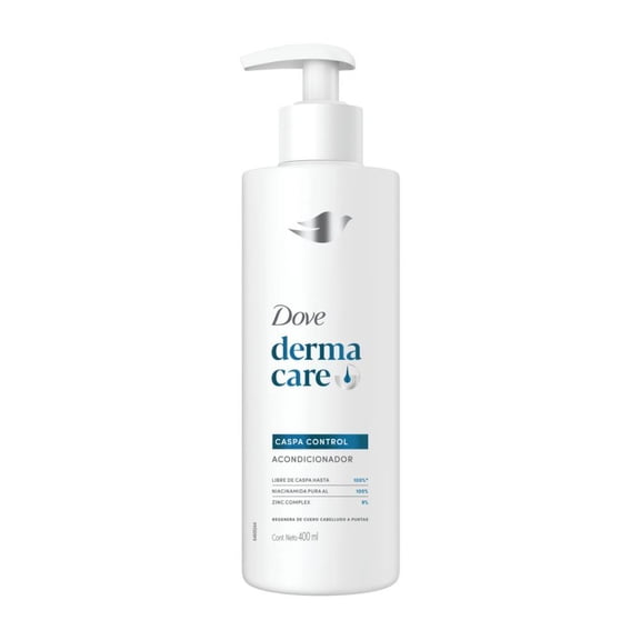Acondicionador Dove Derma Care fuerza caspa control, libre de caspa, 400 ml