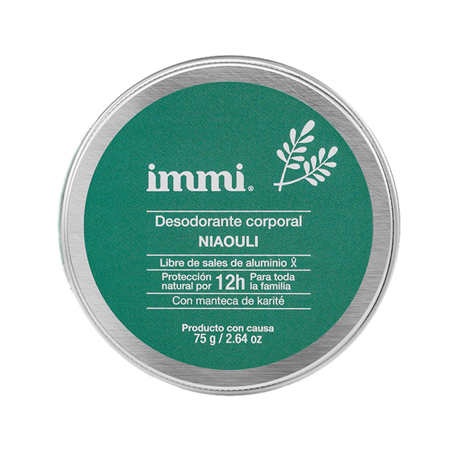 Desodorante corporal immi tarro de Niaouli 75 g Desodorante en tarro