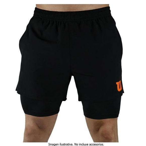 Bermuda Wilson para Hombre, con Biker Naranja con Negro Talla CH