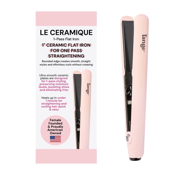 L'ANGE HAIR Plancha de pelo Le Ceramique de una pasada | Plancha de cerámica de calentamiento rápido | La mejor plancha de pelo profesional con herramientas de calor para retener la hidratación y el b