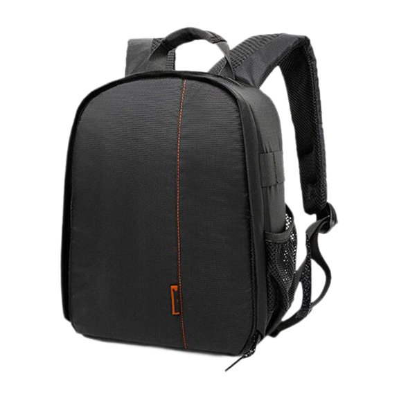 Mochilas para cámara,Mochila para cámara DSLR SLR Bolsa para cámara Fotógrafos,Mochila de viaje para fotografía impermeable para mujeres y hombres,Estuche para cámara Mochila negro naranja