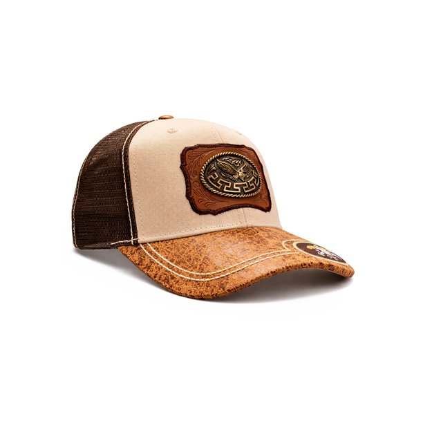 KNITE Gorra Trucker Hombre Águila Real Vaquera Herraje Metálico Rancho Buchona