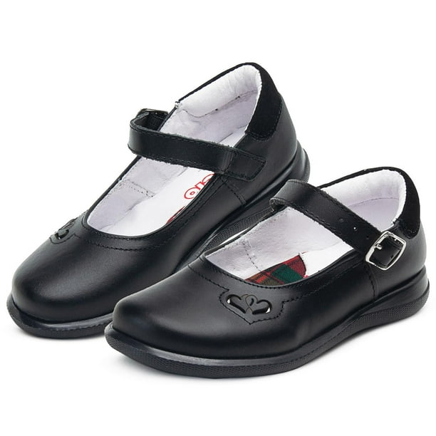 Zapato Escolar Chabelo Piel Negro He Billa Para Niña 18.5