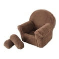 thumbnail image 4 of Sofá para fotografía de bebés, accesorios para fotos de recién nacidos, niños y niñas, sofá y silla para posar. Café, 4 of 9