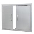 thumbnail image 1 of Yeshouse puerta de acero inoxidable para cocina exterior, montaje empotrado, impermeable y resistente a la corrosión, ideal para isla de barbacoa, chimenea o mueble de fregadero en exteriores, 1 of 7