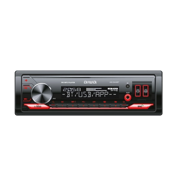 Autoestéreo para auto Aiwa AW-5444BT con USB, bluetooth y lector de tarjeta SD
