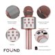 thumbnail image 3 of Microfono Karaoke Inalambrico Con Bluetooth y Bocina Altavoz RoseGold Marthing Micrófono Bluetooth Con Mezclador Bocina Recargable Diversion y Entretenimiento Actividades de Karaoke y Familiares, 3 of 10