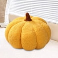 thumbnail image 1 of Almohadas de calabaza de Halloween Macarena Cojín 3D Amarillo, 1 of 8