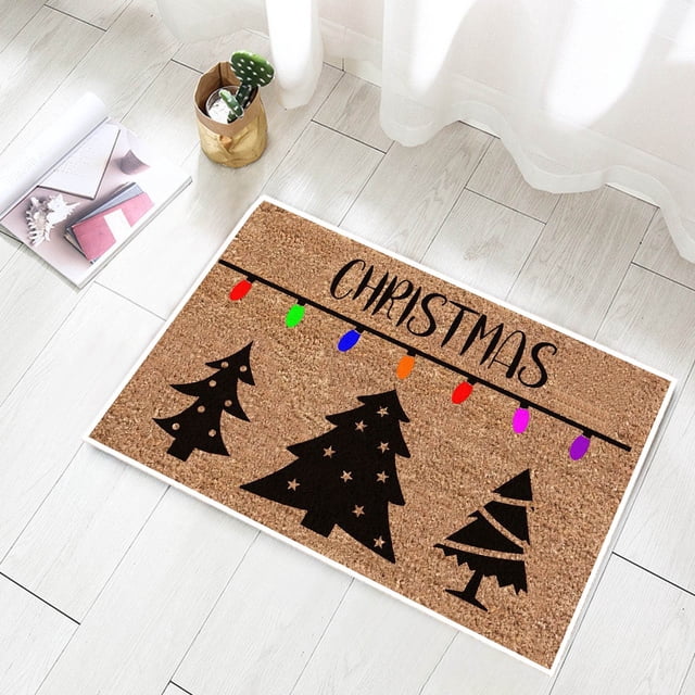 New Christmas Floor Mat Kitchen Bathroom Door Non Slip Mat 40 * 60cm Floor Mat