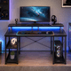 thumbnail image 1 of Escritorio Gamer, Escritorio para Computadora,Escritorio de Oficina en Casa, Escritorio para Viene con Regleta, Regleta de luz y Soporte para Monitor, 140cm Negro, 1 of 10