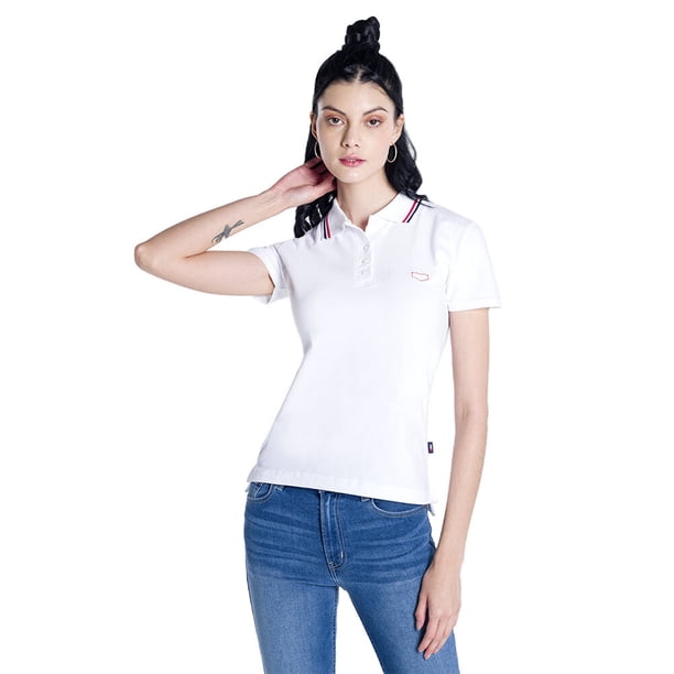 Polo Moda Oggi Mujer Corte Slim Fit Blanca OGGI JEANS PLPOLOSTDAMABLAN