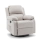thumbnail image 1 of Korser Sillón Reclinable Giratorio 360°Adultos,Mecedora Pequeña Para Espacios Reducidos,Lino,Beige, 1 of 6