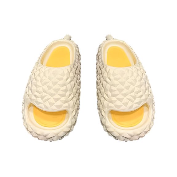Pantuflas Durian Sonducket zapatillas de casa suaves de fondo grueso sandalias de playa moda mujer Blanco 38-39