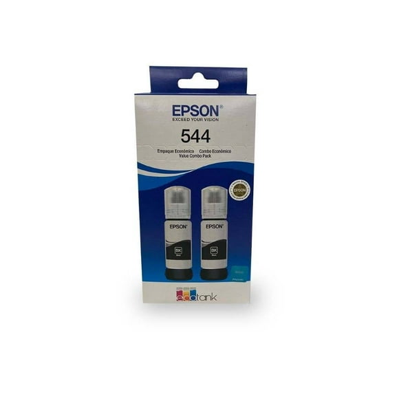 Tinta para Impresora Epson 2 Pack de botellas negra T544