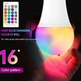 thumbnail image 2 of Bombilla LED E26 E27 RGB Sunnimix Foco de Cambio de 16 Colores 60X120MM 5W, 2 of 8