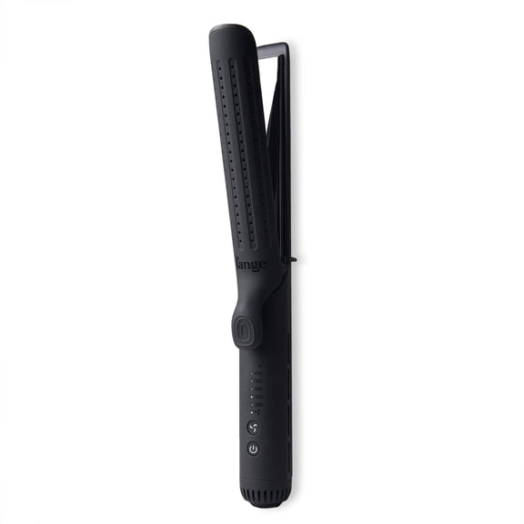 L'ange Hair Plancha de Pelo Le Duo Grande con Flujo de Aire de 360° | Rizador y Plancha de Titanio 2 en 1 (Negro)