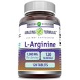 thumbnail image 1 of Amazing Formulas L-Arginine | 1,000 Mg Per Serving | 120 Servings | 120 Tablets, 1 of 3
