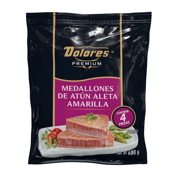 Medallones de Atún Dolores Premium Aleta Amarilla Congelado 4 Piezas