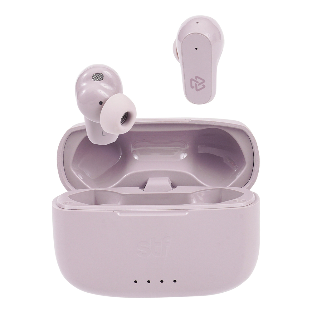Audífonos Inalámbricos TWS STF One Plus Bluetooth 5.3 ANC ENC 36H IPX4 4 Micrófonos color Rosa