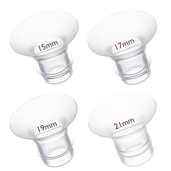 Momcozy Inserto De Brida 15/17/19/21mm Compatible Con Brida 24mm De La Mayoría Extractor Leche, 4 Piezas