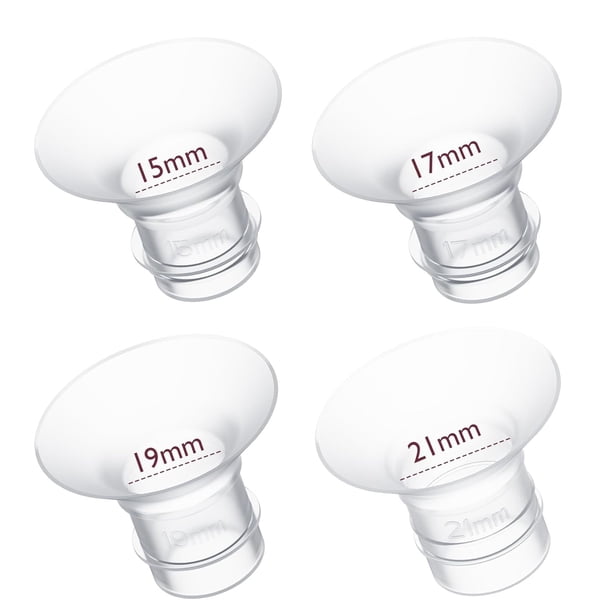Momcozy Inserto De Brida 15/17/19/21mm Compatible Con Brida 24mm De La Mayoría Extractor Leche, 4 Piezas