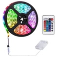 thumbnail image 1 of RGB SMD 5050 luces de tira impermeables LED tira de luz con pilas decoración interior DIY, 1 of 8