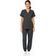 thumbnail image 1 of Pijama Quirúrgica Mujer, Bluelander, Uniforme Quirúrgico con Blusa y Pantalón, Talla S, Gris Carbón, 1 of 5