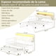 thumbnail image 2 of Wumubs Sofá Cama con Nido y Cabecera con Almacenamiento, Tapizado con Estación de Carga y Luces LED, 2 of 8