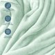 thumbnail image 5 of Bare Home Manta de Felpa Polar de 300 G/M², Microfibra Mullida, Suave y Afelpada, Tamaño Twin/Twin XL, Color Menta Primaveral, 5 of 7