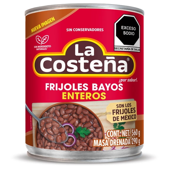 Frijoles bayos La Costeña enteros 560 g