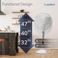 thumbnail image 5 of Lasko Ventilador de Pie de 16 Pulgadas con 3 Velocidades y Control Remoto, 5 of 5