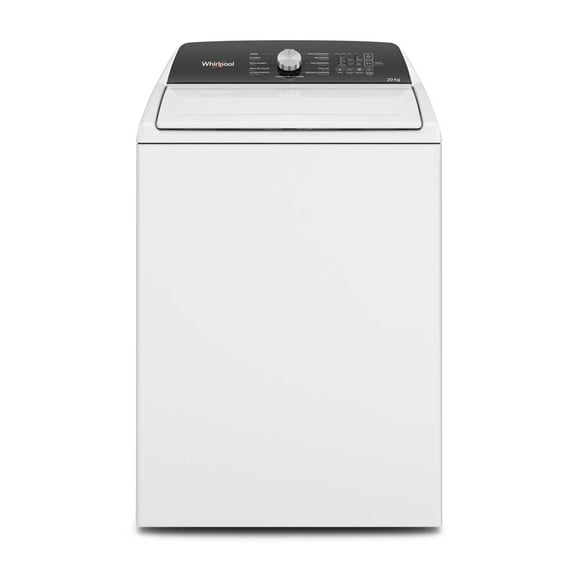 Lavadora Whirlpool 20kg Carga Superior con Agitador Alto y Cascada de Agua Blanco