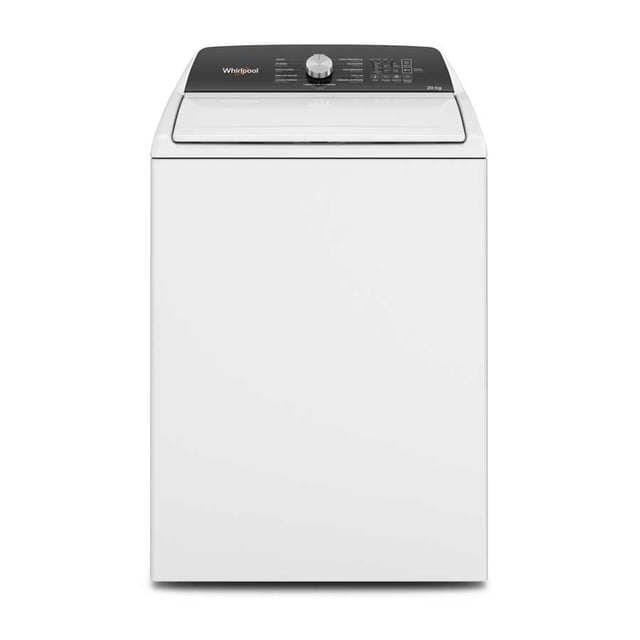 Lavadora Whirlpool 20kg Carga Superior con Agitador Alto y Cascada de Agua Blanco