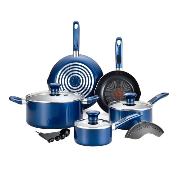 Batería de Cocina T-Fal Excite 14 Piezas Azul