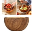 thumbnail image 2 of Ensaladera redonda de madera, utensilios de cocina para el hogar y restaurantes, ideal para mezclar arroz y fideos. El 12x6cm, 2 of 9
