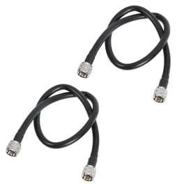 Cable coaxial UHF macho a UHF macho 2 piezas RG8 60cm/2ft 10mm de baja pérdida para radios, antenas, medidor SWR