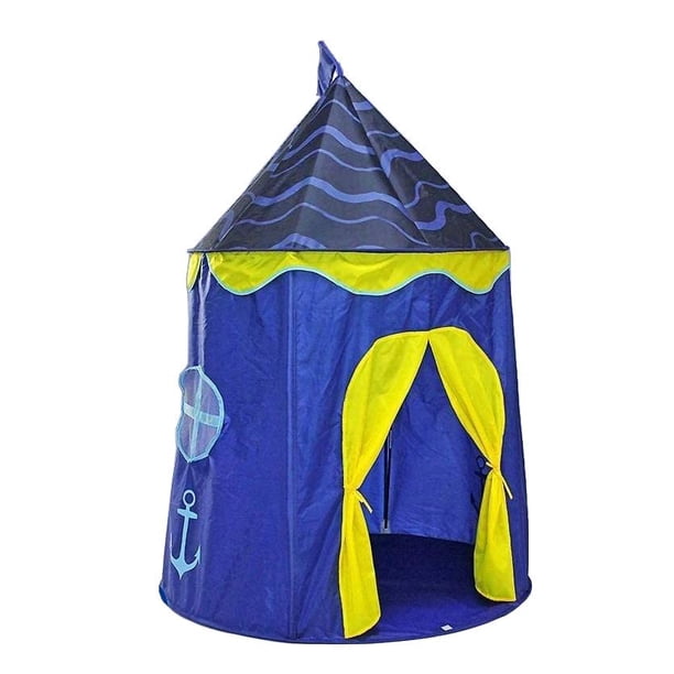 Carpa Tienda Infantil Castillo con Banderín Plegable azul Unitalla