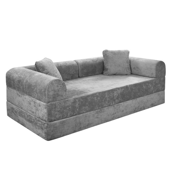SOFA CAMA TEDDY KING SIZE CATCH SILVER