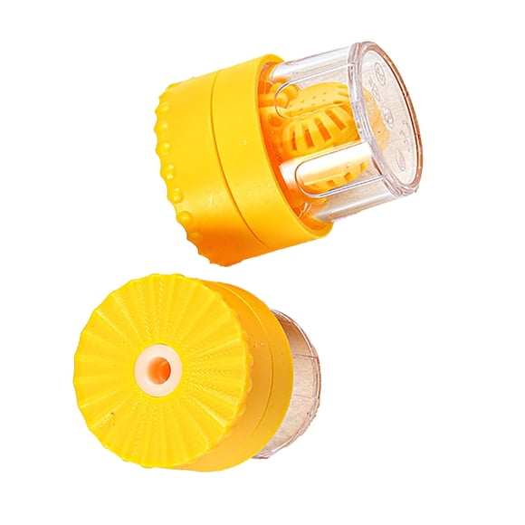 Lavadora de lentes de contacto Dispositivo de limpieza de lentes de contacto manual portátil Girar desproteína Amarillo