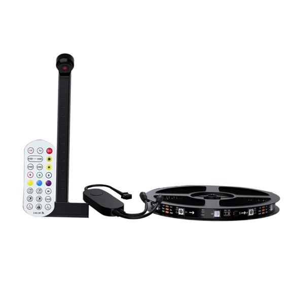 Tira de retroiluminación de TV,Tira de retroiluminación LED para TV Iluminación de fondo para TV,Luces LED inteligentes para TV 12W 12V1A Sincronización de música,Luces que cambian de