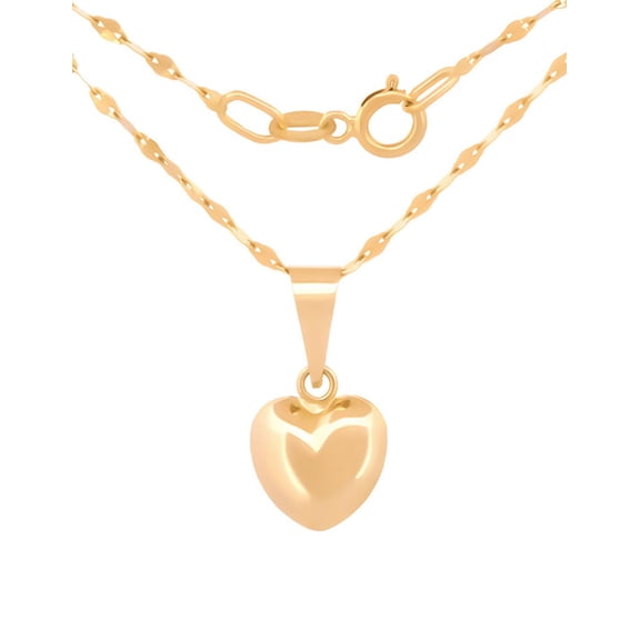 Cadena Gargantilla Dama Corazón Oro 10k Sólido