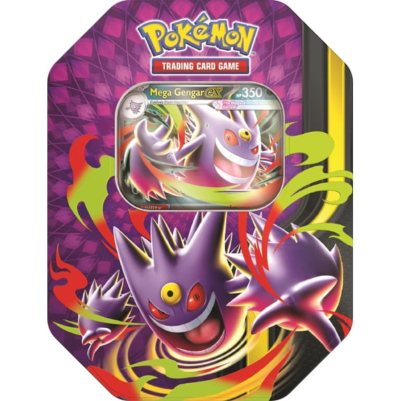 Lata Mega Moonlit de Pokémon TCG con carta promo y sobres
